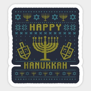 Hanukkah Happy Christmas Sticker